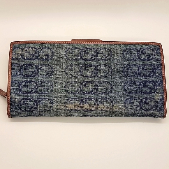 GUCCI DENIM TOTE AND LONG WALLET BUNDLE - Picture 16 of 16